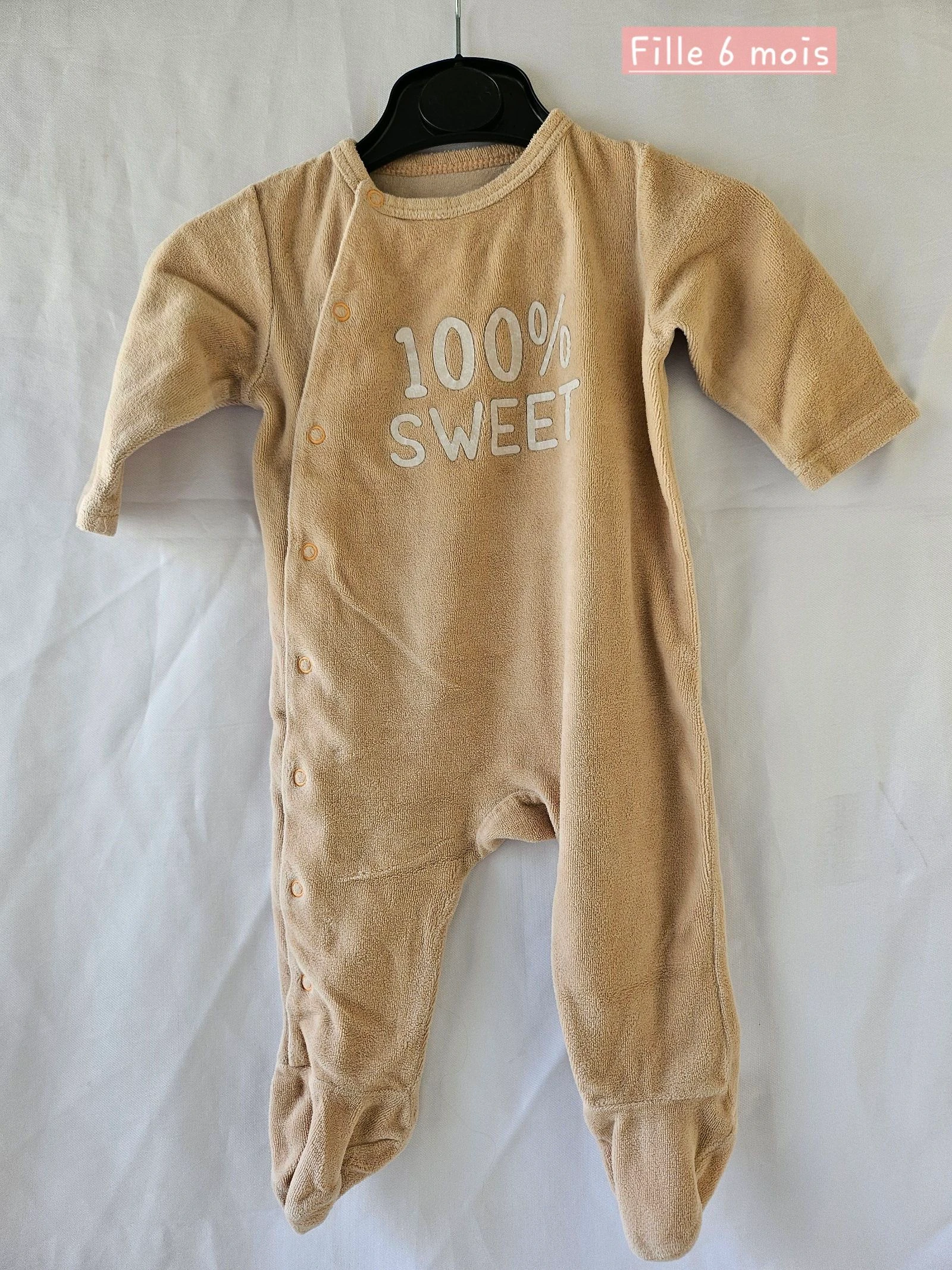 Pyjama velours 6 mois